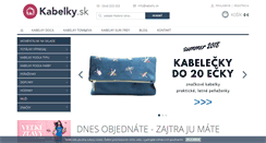 Desktop Screenshot of kabelky.sk
