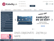 Tablet Screenshot of kabelky.sk